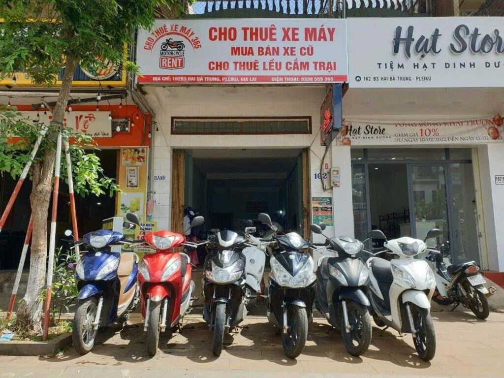 Thuê xe máy gần Biển Hồ nhanh – rẻ – tiện