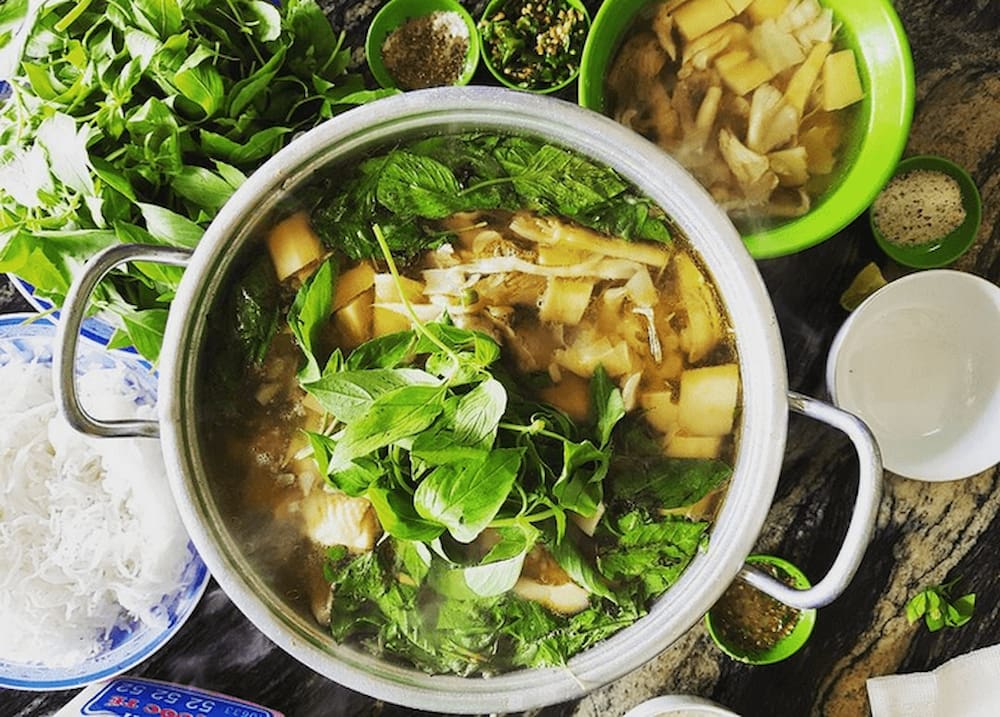 lẩu lá Gia Lai lẩu lá Gia Lai